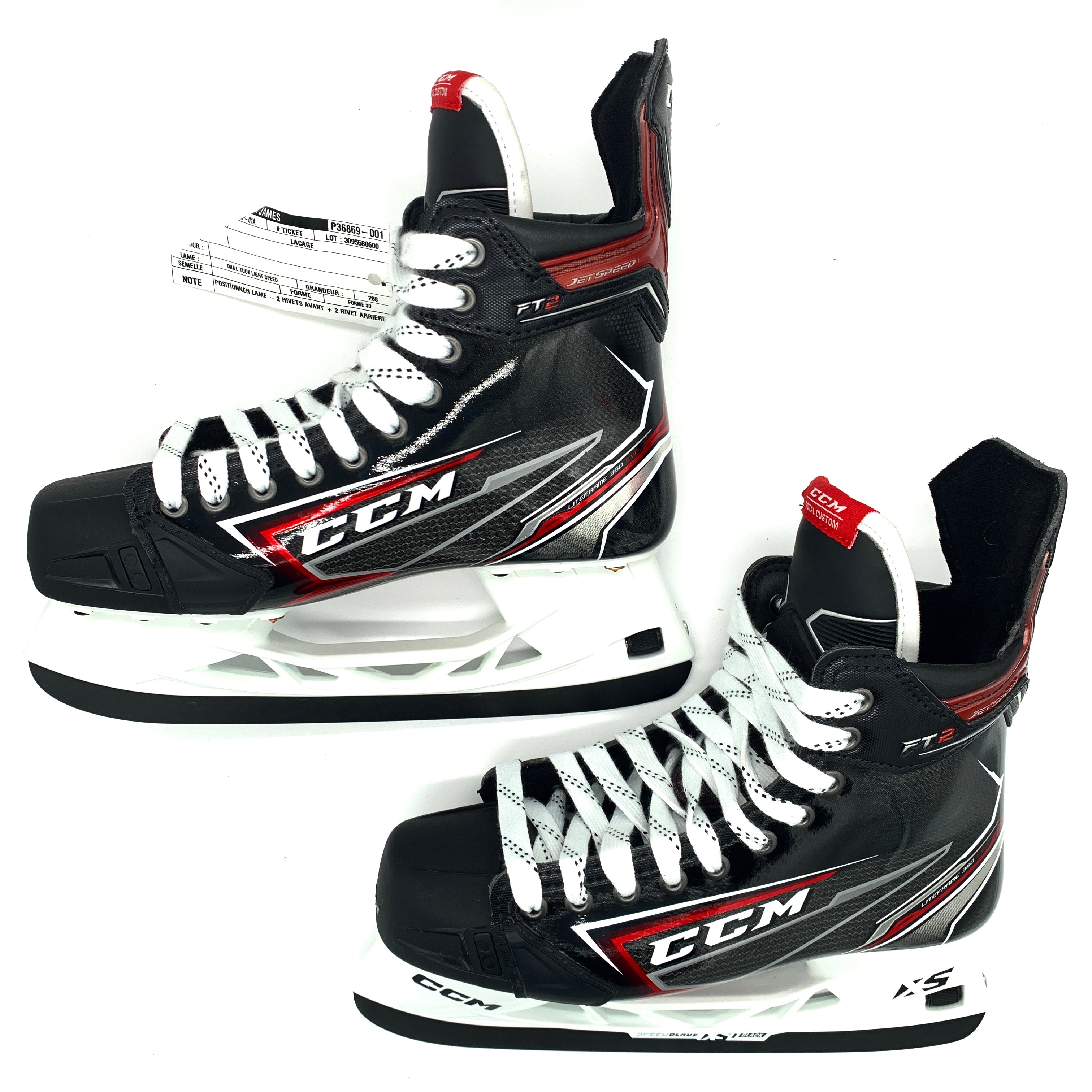 CCM Jetspeed FT2 - Patins de hockey Pro Stock - Taille L9.25D - James Van Riemsdyk